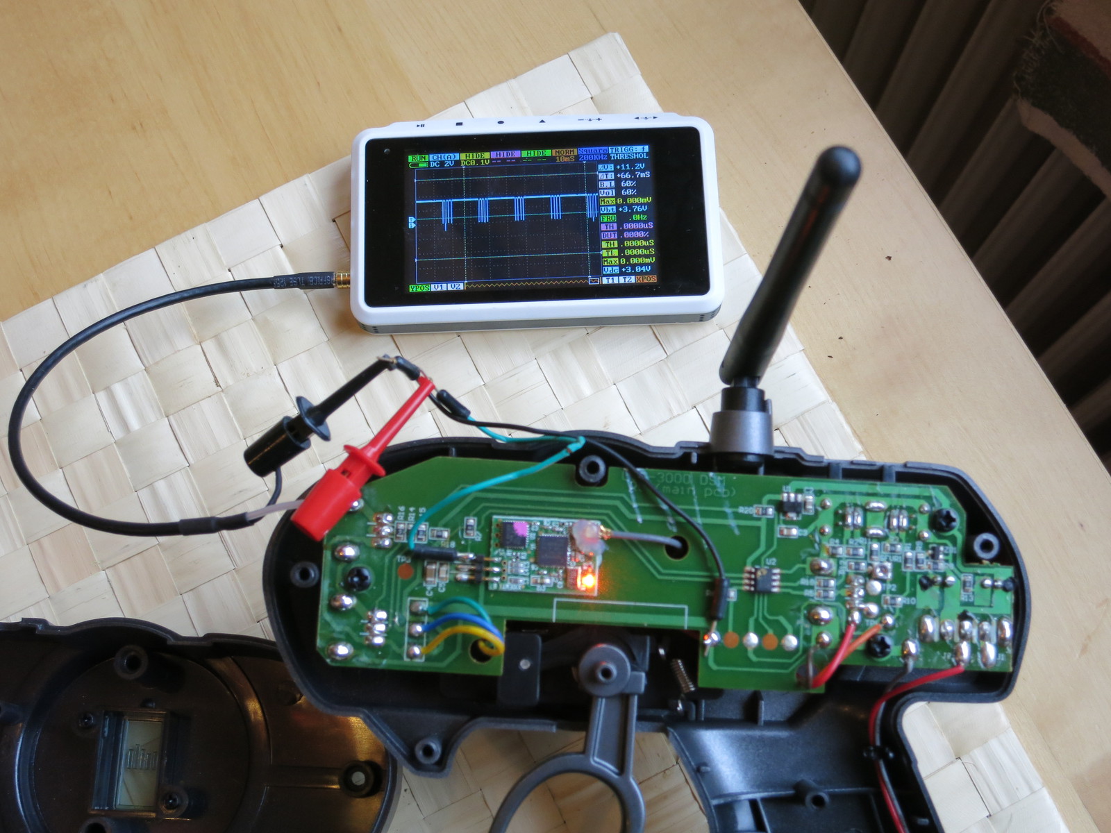 Team Losi DSM Transmitter X10EMTX PPM Signal on DSO Quad